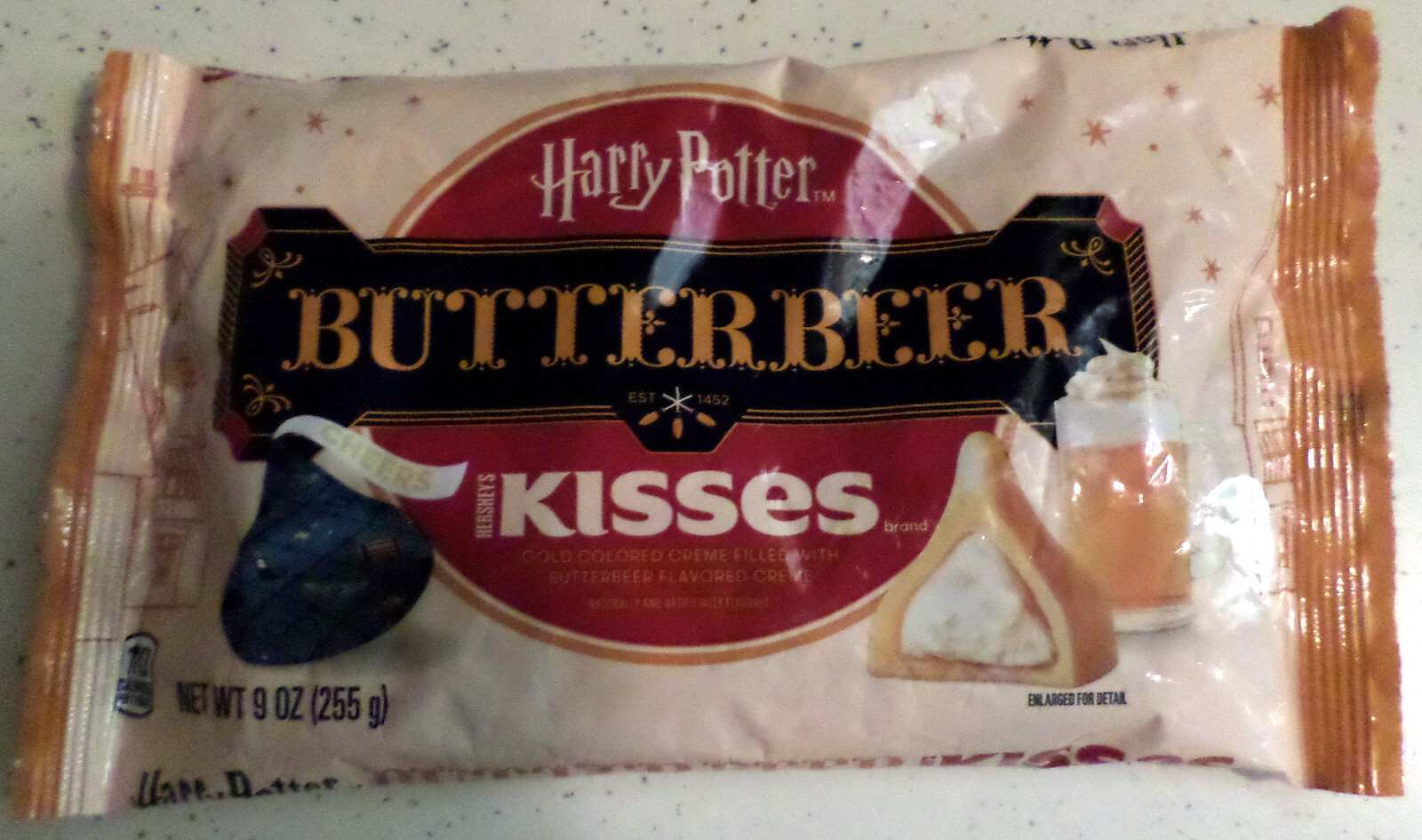LOT of 2 – Hersey’s Harry Potter BUTTERBEER Kisses 9 oz. Bags – FREE SHIPPING!