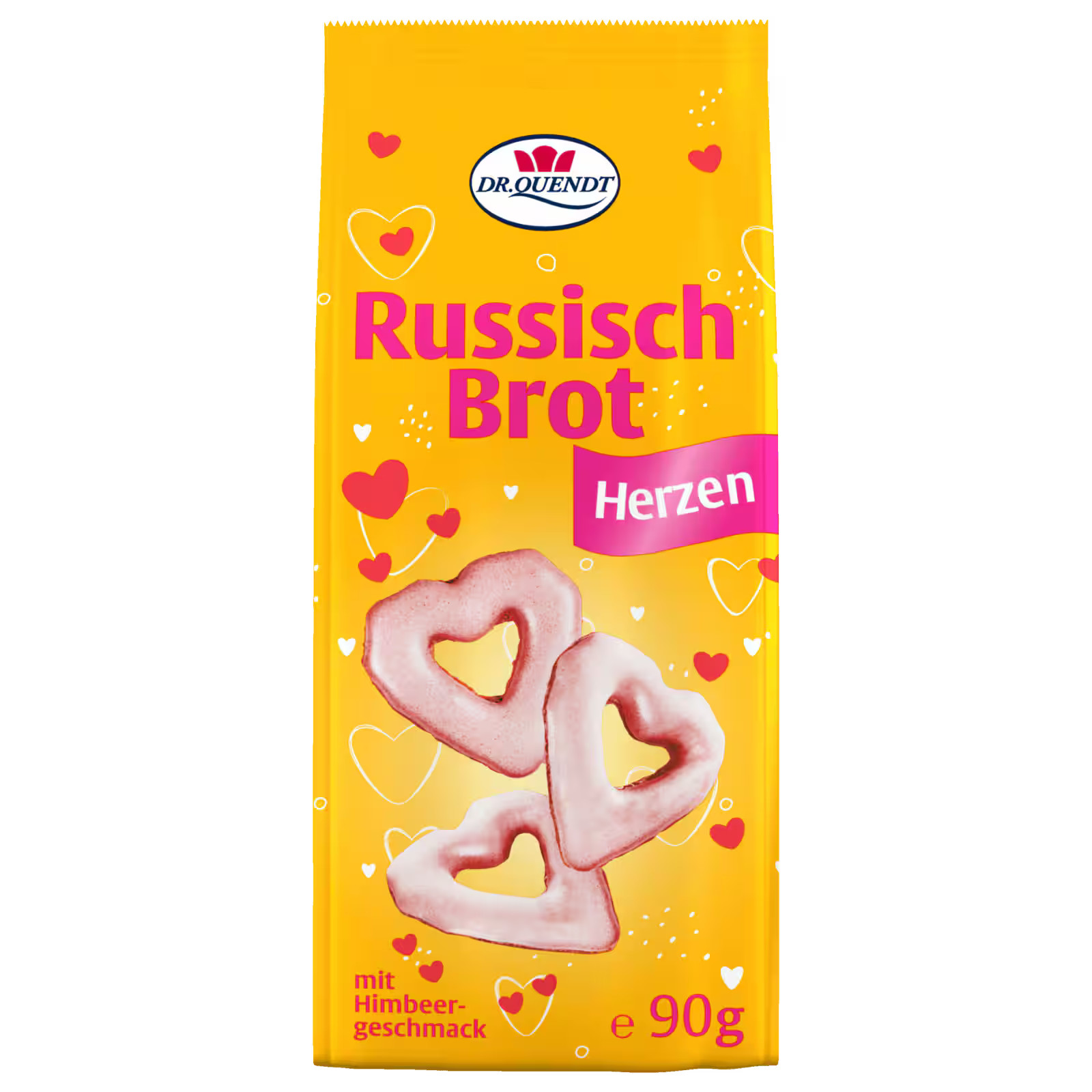 Dr. Quendt ABC Russian Bread Biscuits/Cookies RASPBERRY flavor 90g