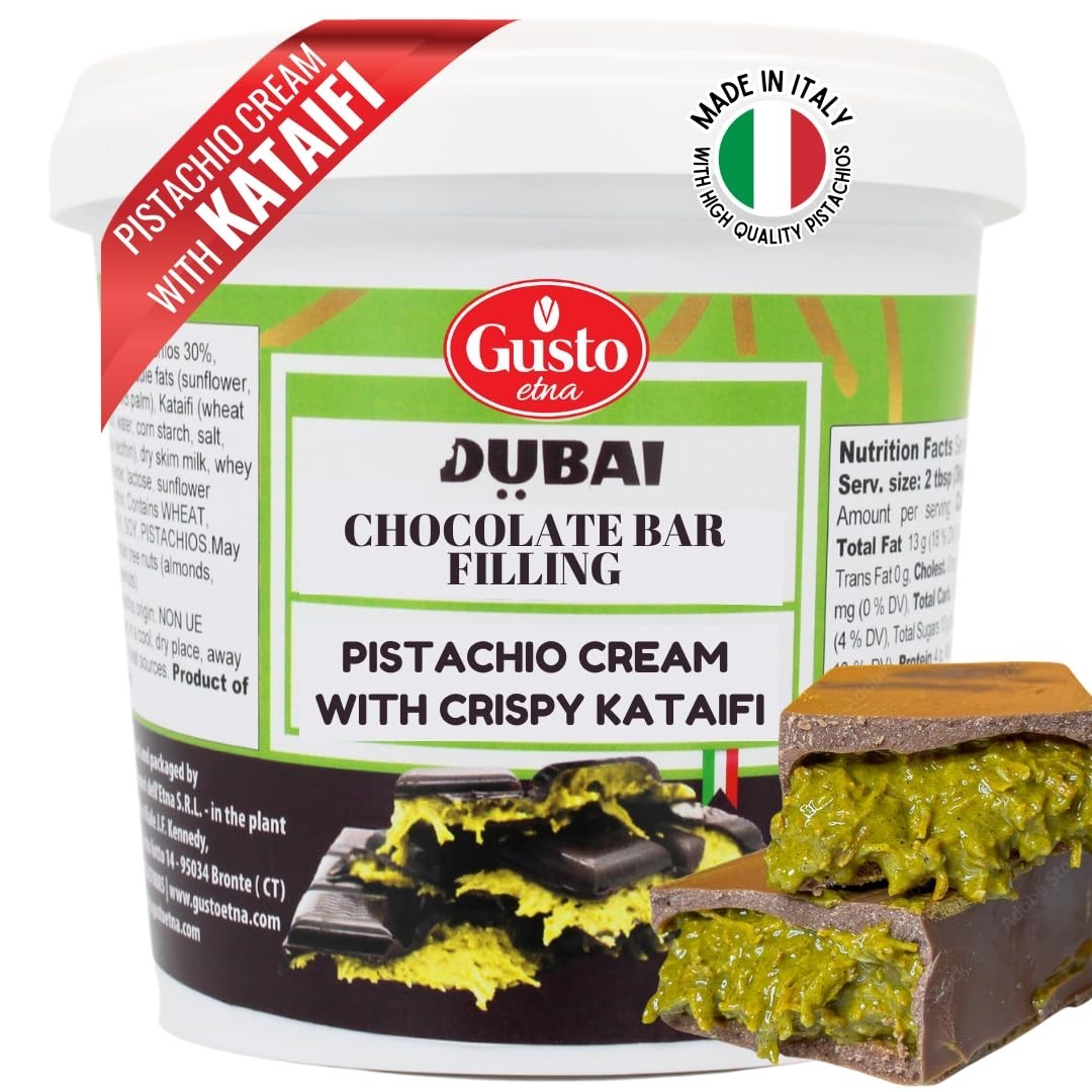 Dubai Pistachio Chocolate Bar Filling – Spread 35oz