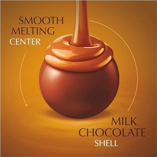 Caramel Milk Chocolate Truffles 25.4 oz 60 Count Individually Wrapped Box Kosher