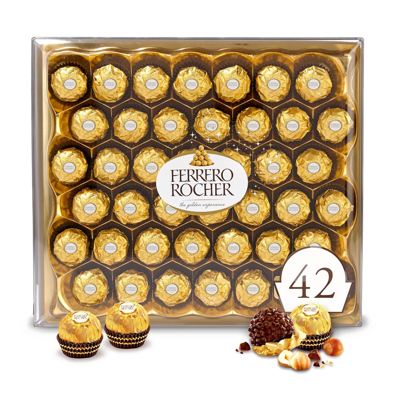 , 42 Count, Gourmet Milk Chocolate Hazelnut, Valentine’S Chocolate, Individually