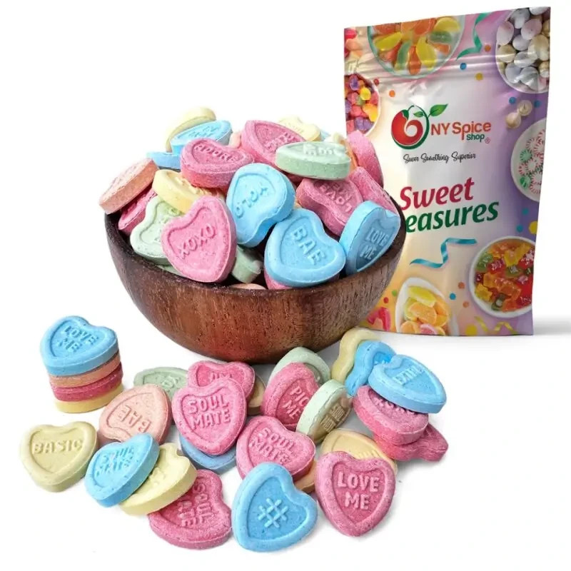 Conversation Hearts , Heart Shaped Tart Candies 8oz TO 5lb