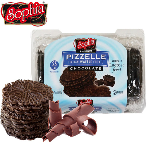 SOPHIA Wafers Cookie Crispy PIZZELLE CHOCOLATE 2 PACK x 198g ❗Lactose free❗