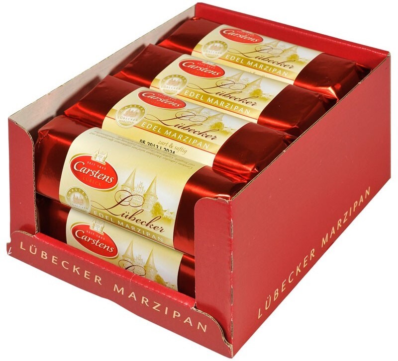 Carstens Lübecker Edel-Chocolate Covered Marzipan 125g/4.4oz 3p For $21