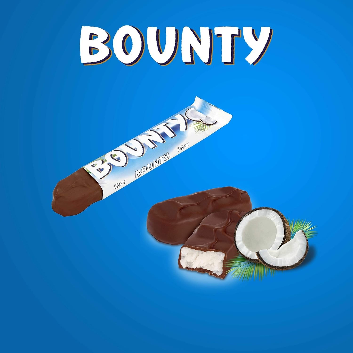 4 x BOUNTY COCONUT CHOCOLATE BARS 4x 57g
