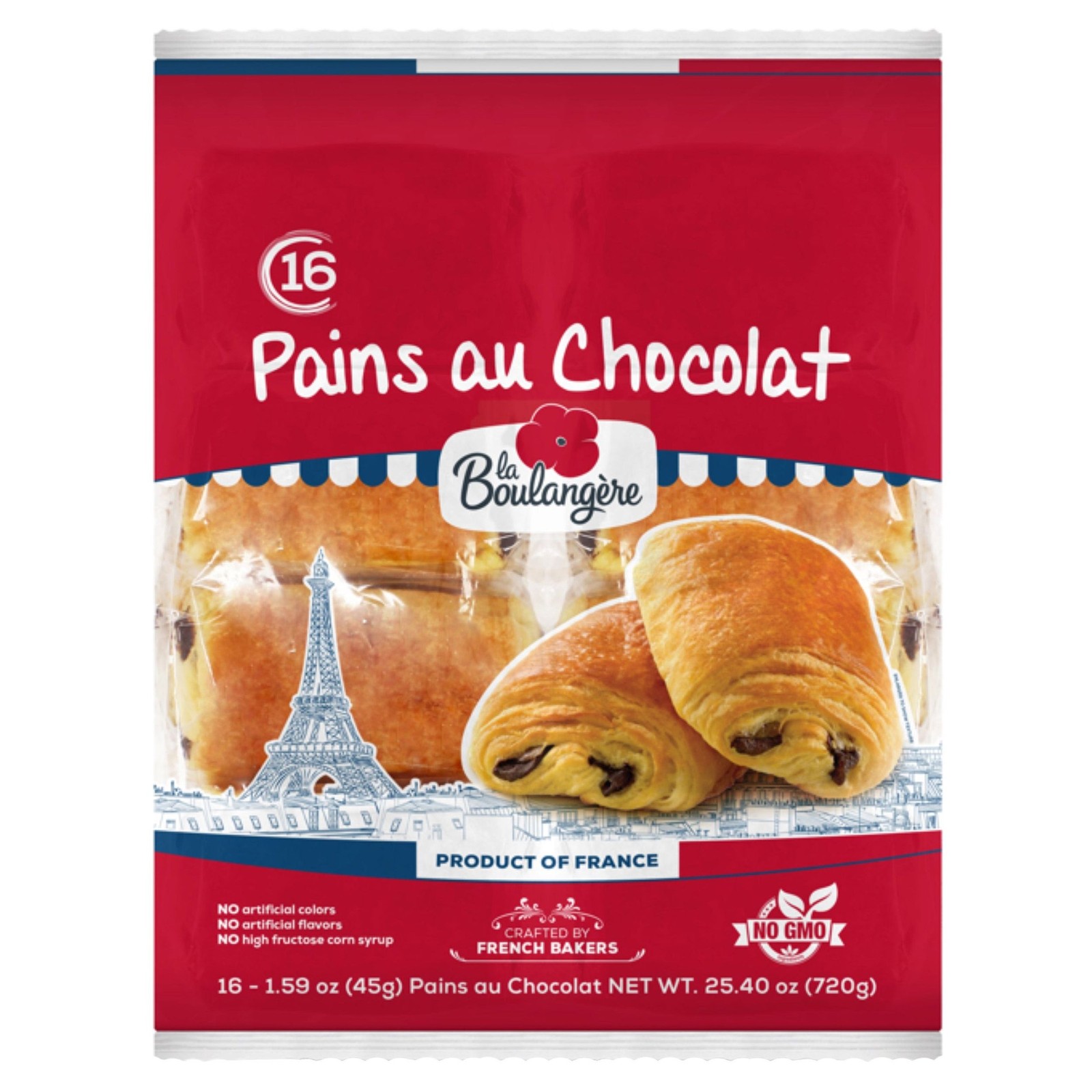 La Boulangere French Chocolate Croissants, 25.4 oz
