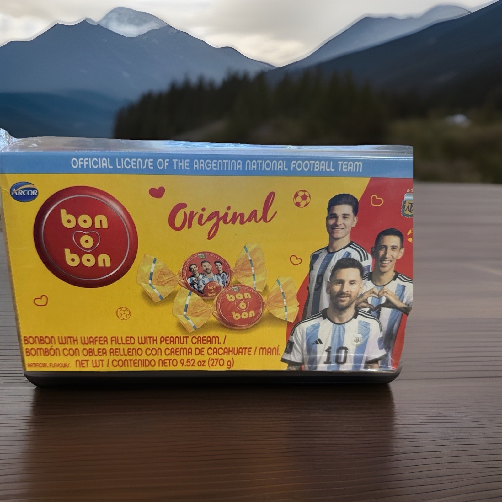 Lionel Messi Bon o Bon Traditional Chocolate Peanut Butter Argentina (270g)
