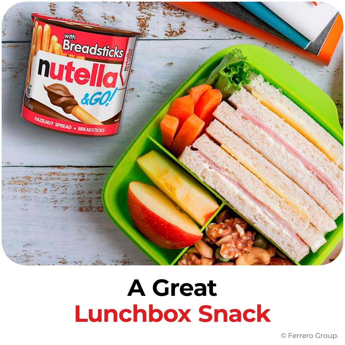Nutella and Go! Hazelnut Spread with Breadsticks – 18oz/10ct