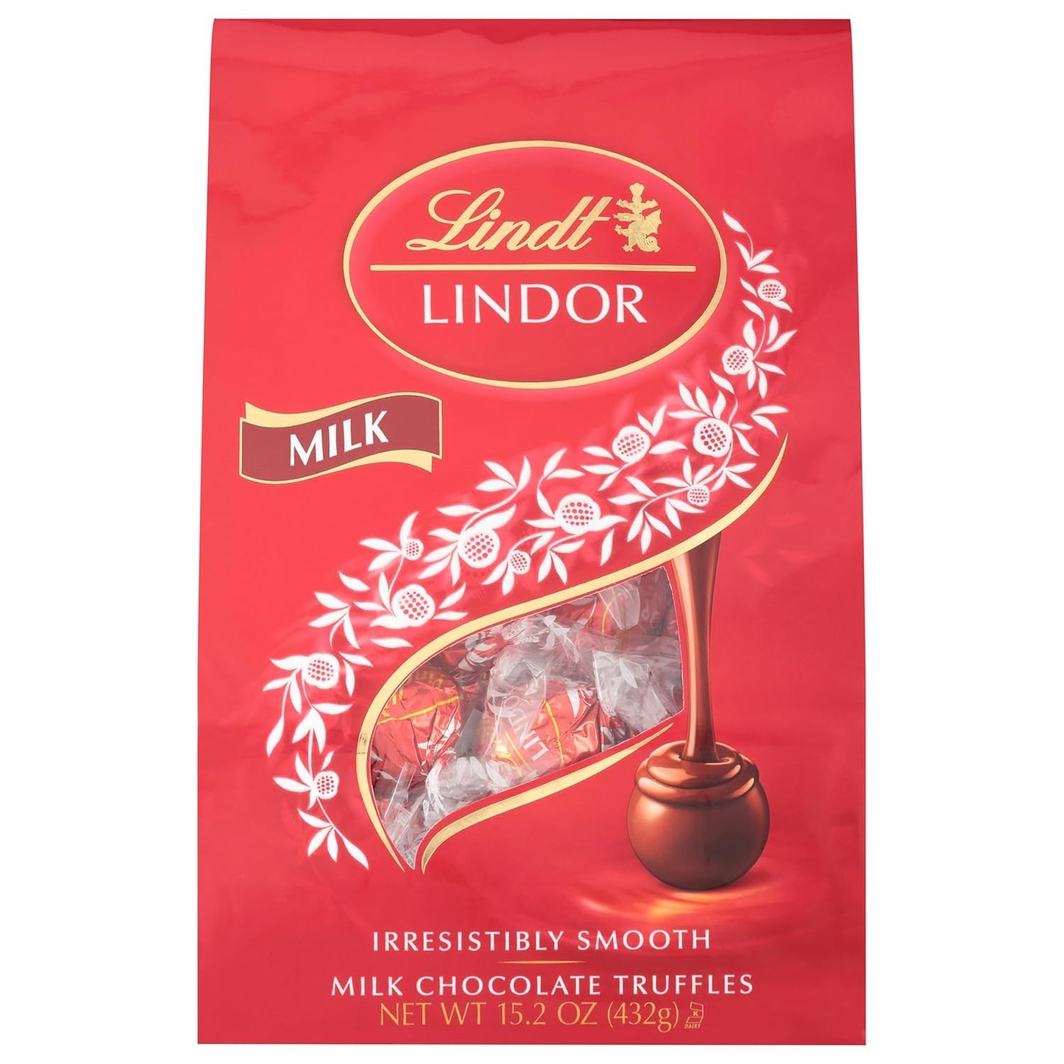 Lindt Milk Chocolate Truffles 15.2 oz – Smooth Melting Centers for Gifting