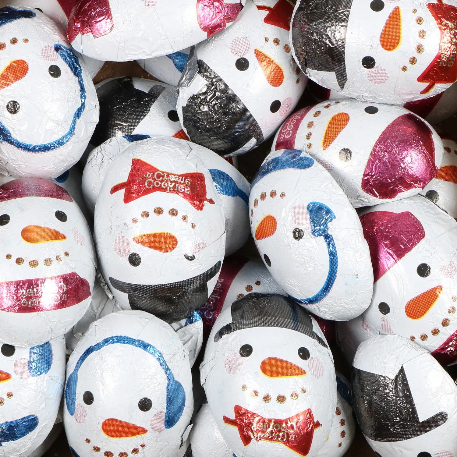 PALMER-SNOWMEN COOKIE-CREME WRAPPED Creamy MILK chocolate BULK BAG, VALUE PRICE