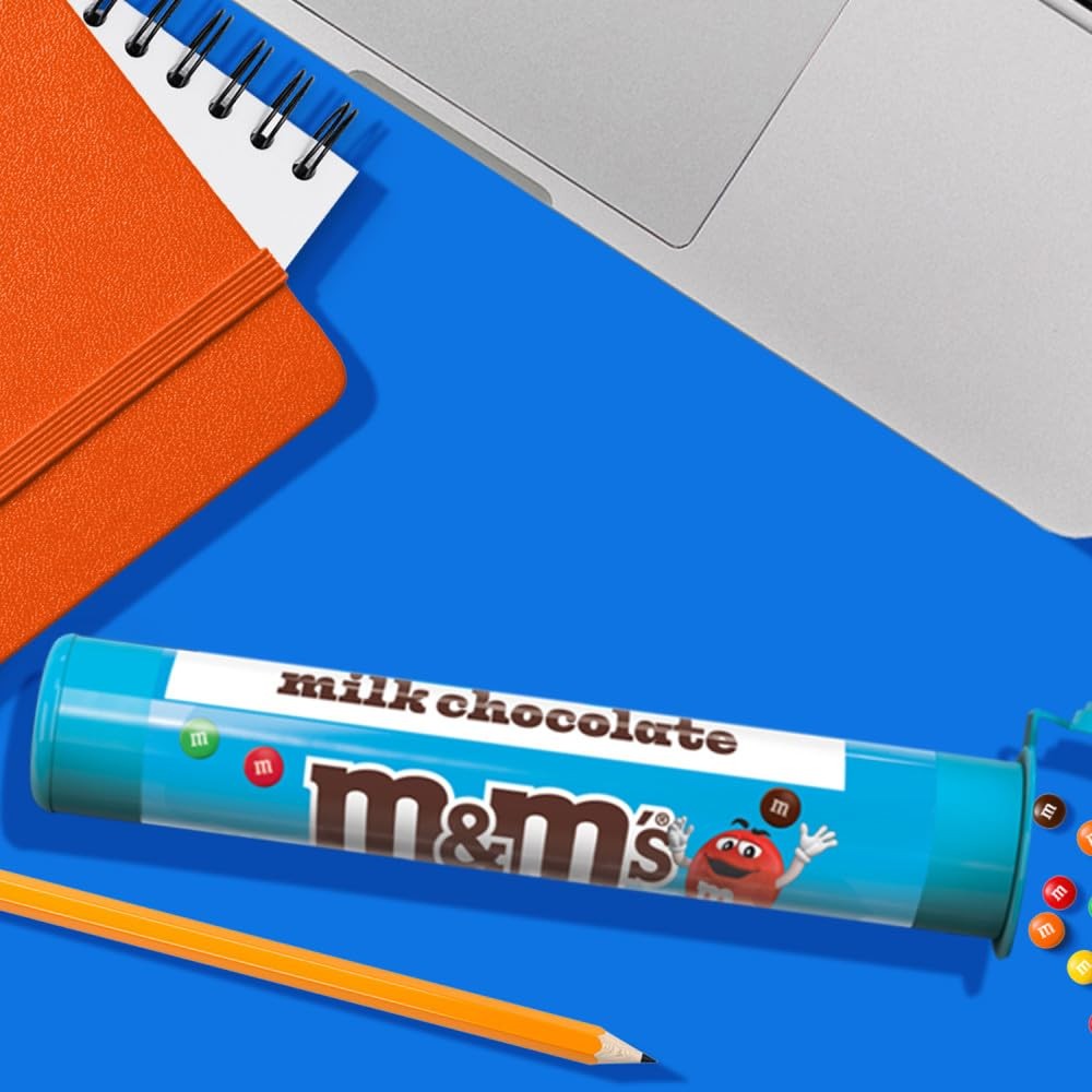 M&M’S Milk Chocolate MINIS Size Candy 1.77-Ounce Tube 1.77 Ounce (Pack of 24)