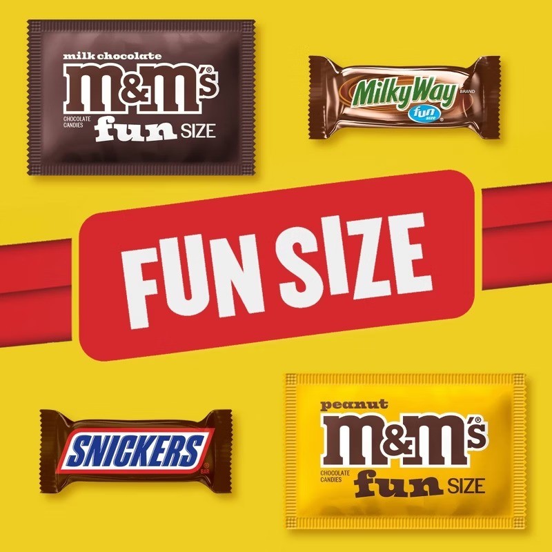M&M’S, Snickers & Milky Way Fun Size Chocolate Candies Variety Pack, Party Size