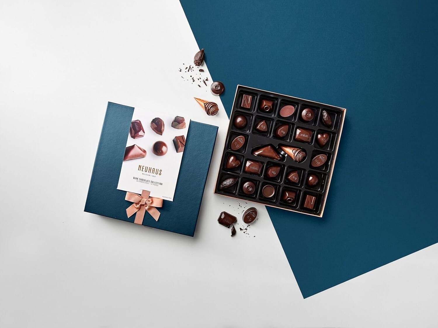 Neuhaus Belgian Chocolate Classic Discovery Collection All Dark Chocolates – 24