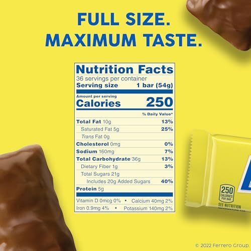 Butterfinger, Bulk 36 Count, Chocolatey, Peanut-Buttery, Full Size