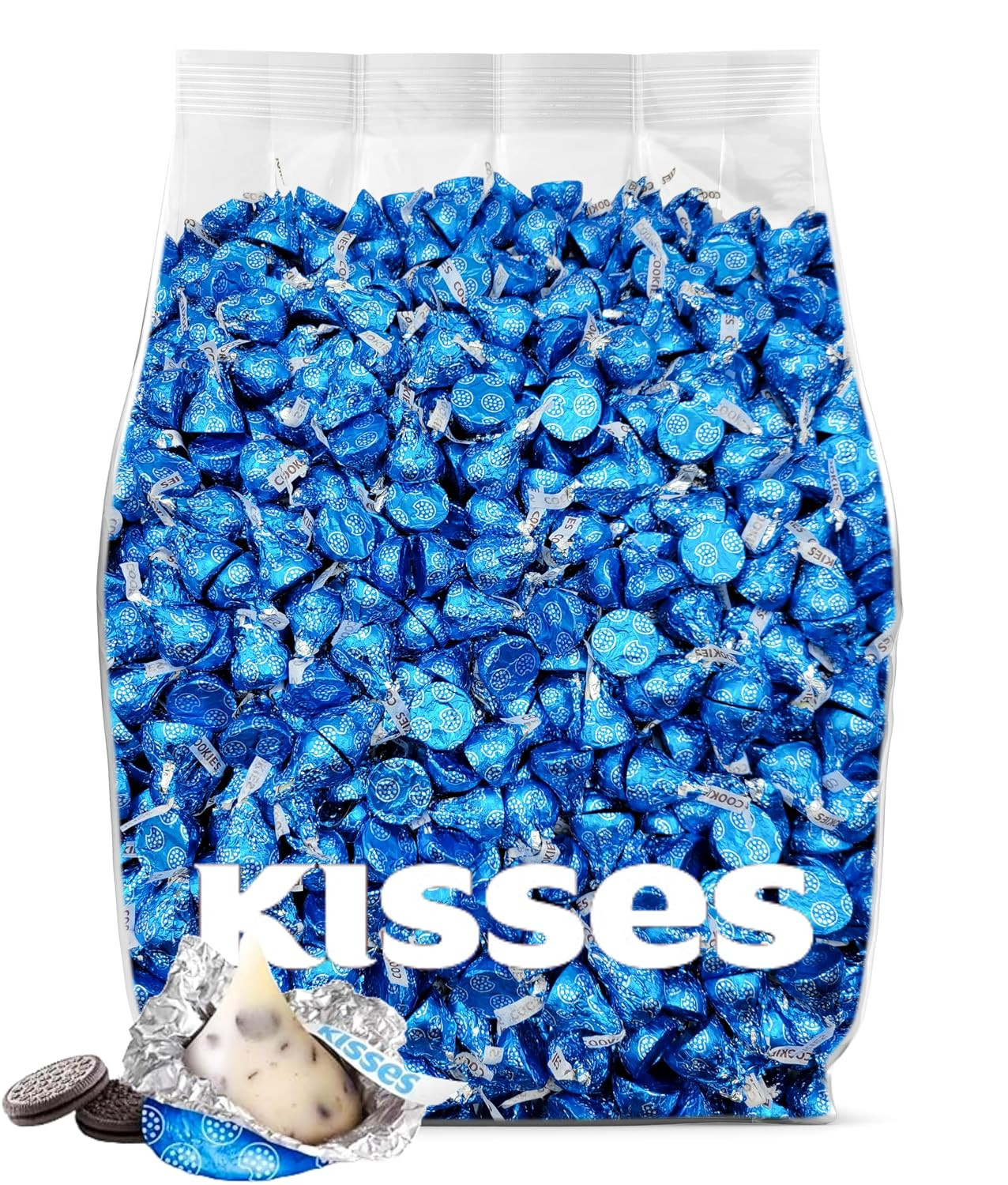 Cookies and Cream Kisses Bulk Candy 200 Pieces – Bulk Chocolate Individually Wra