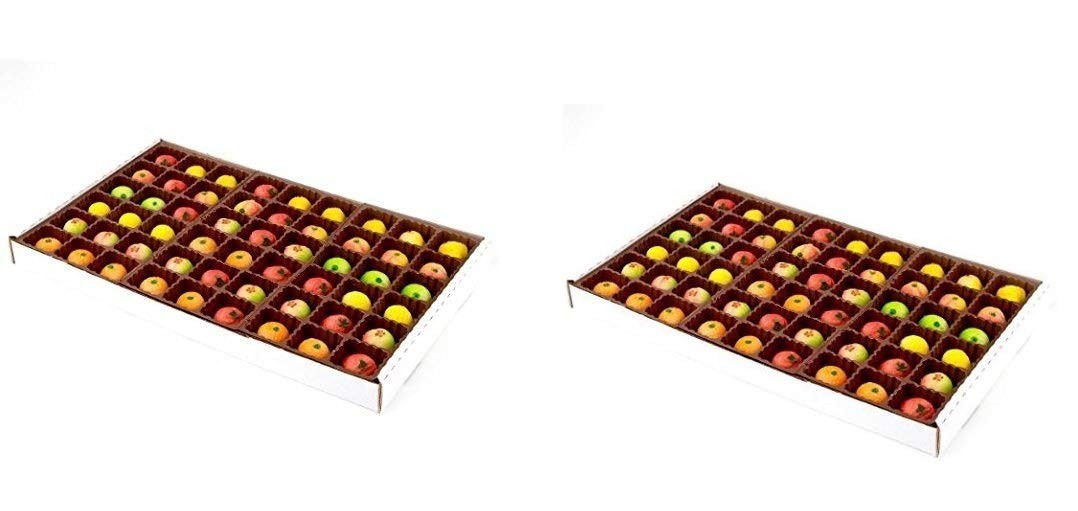 Assorted Fruit Marzipan 54-Piece Box – 25 oz Gourmet Treats (2-Pack)