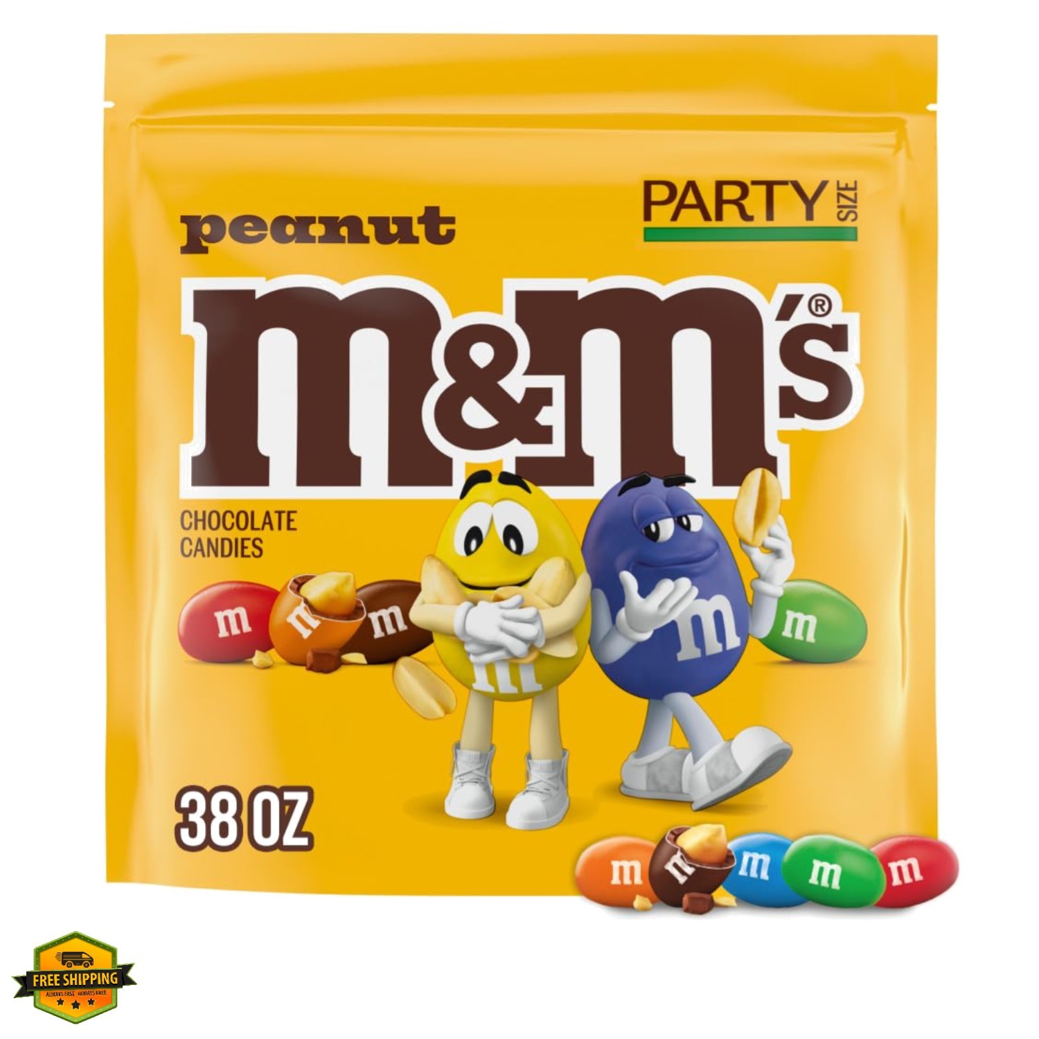 Peanut Milk Chocolate Candy Bulk Pack, Party Size, 34 oz | Roasted Peanuts wi…