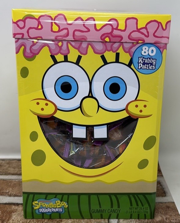 Nickelodeon Spong Bob Square Pants Krabby Patties 80ct Gummy Candy