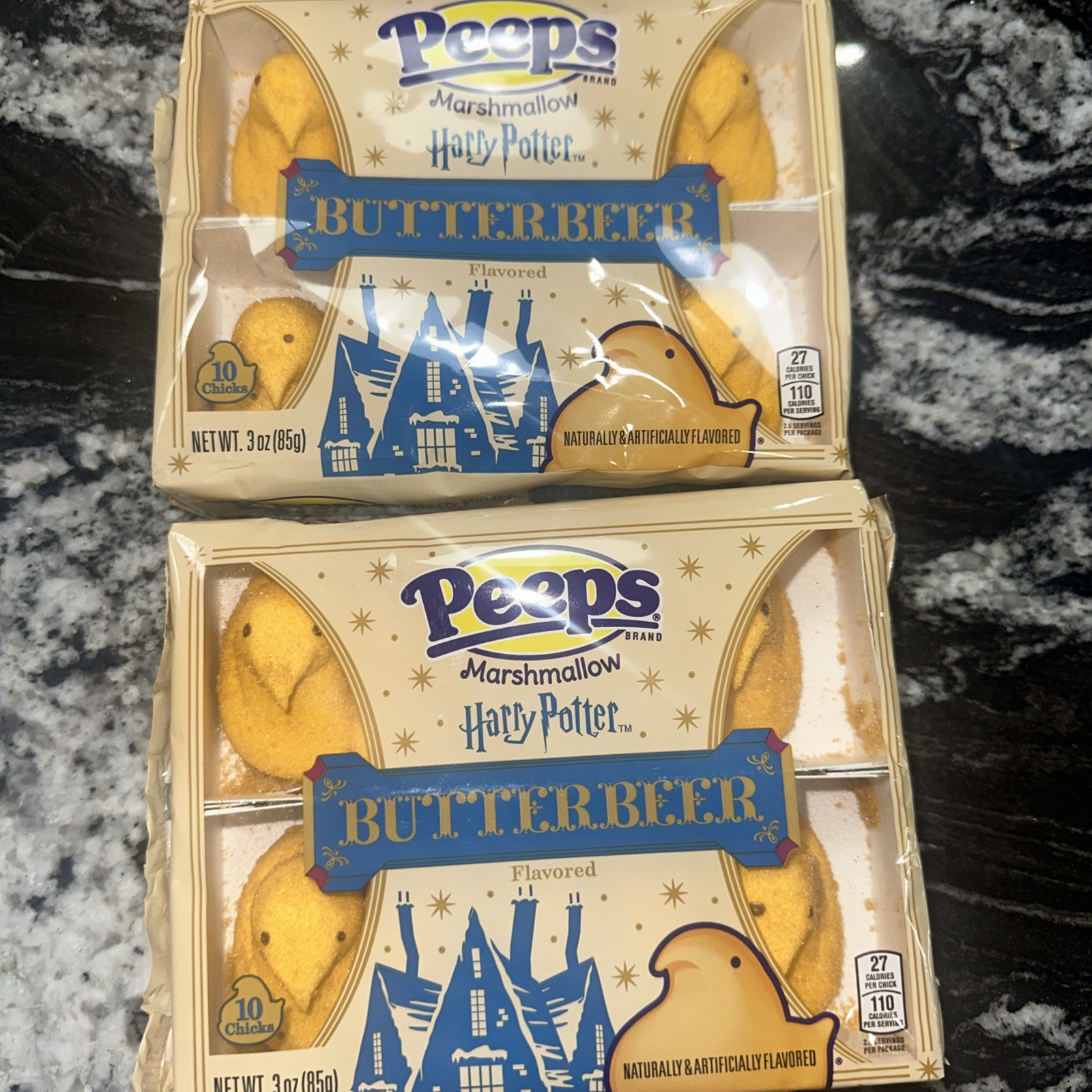 2pc Set 3oz/10ct per Box PEEPS x Harry Potter Butterbeer Chicks Fun Easter Candy
