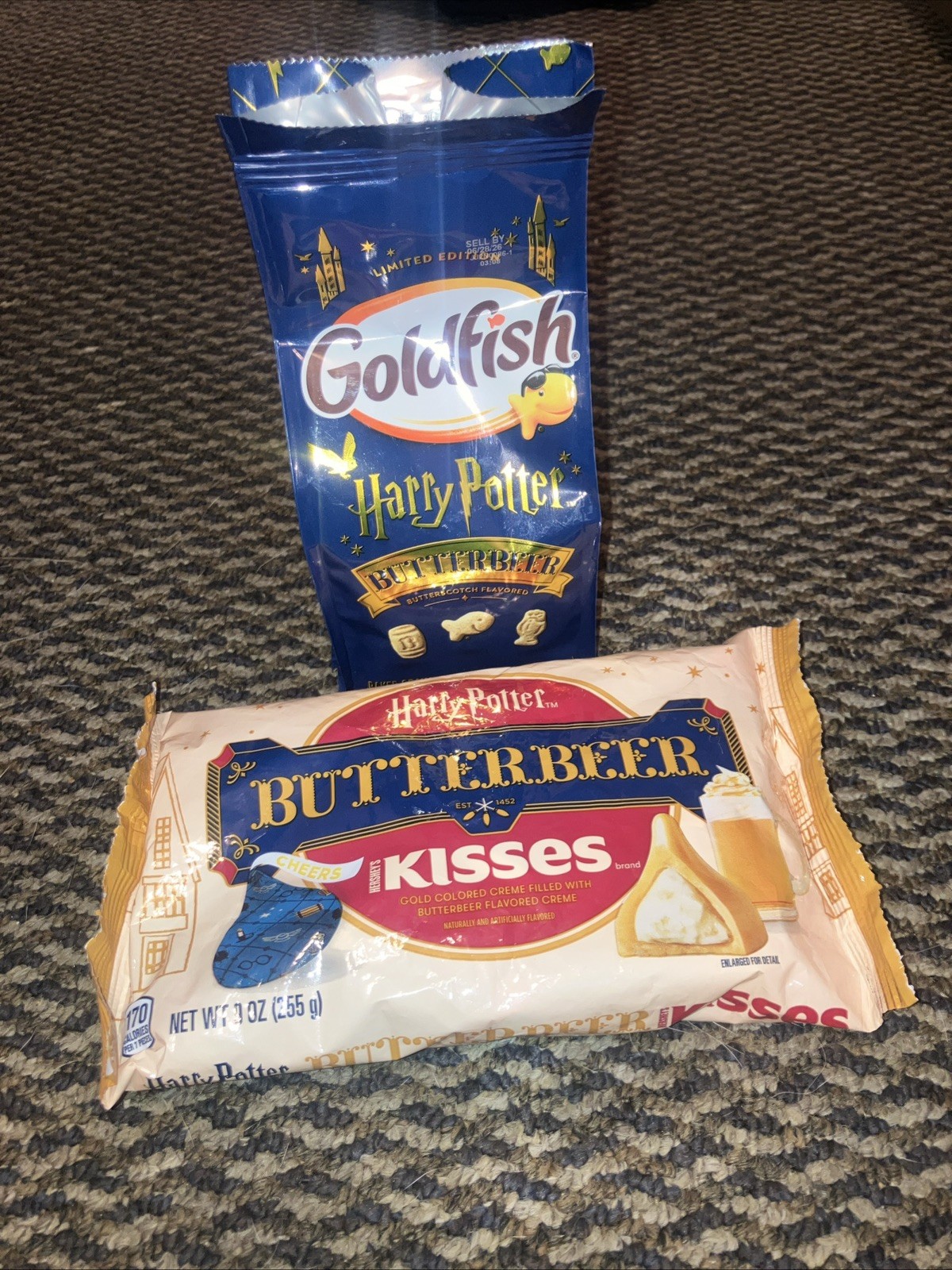 Harry Potter Limited Edition Butter beer Hershey Kisses And Goldfish Crackers
