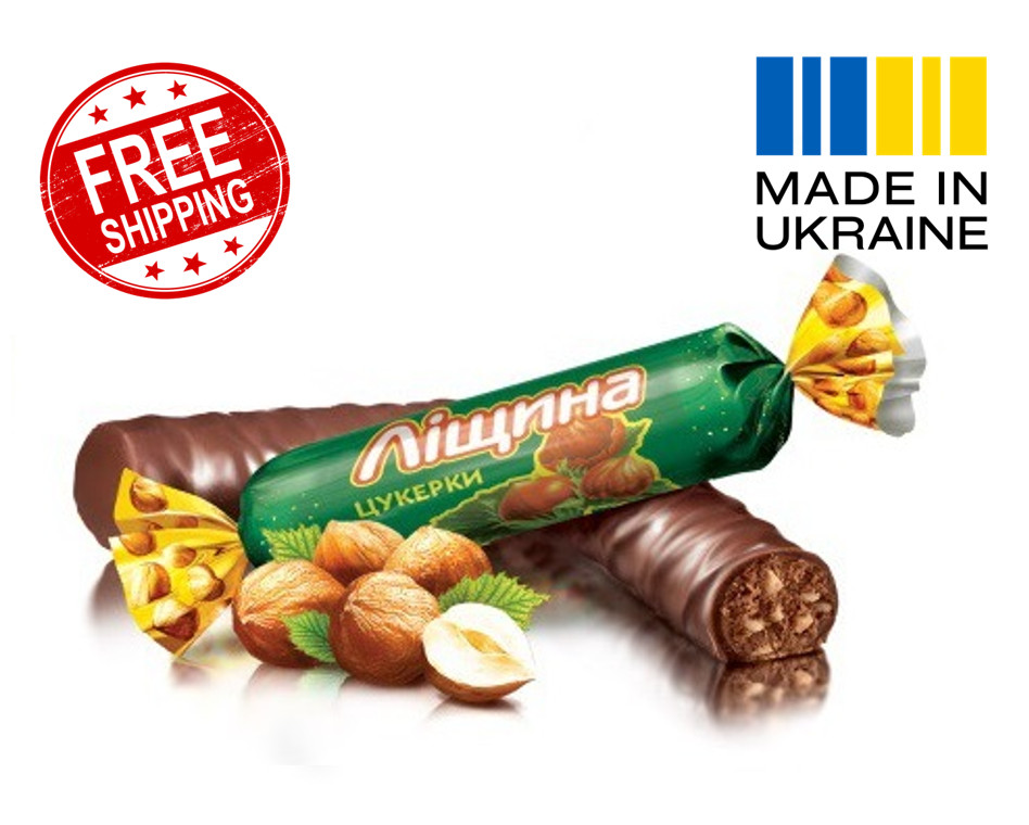 ROSHEN “Lishchina” Chocolate Candy Praline Chopped Hazelnuts – Ukrainian Sweets