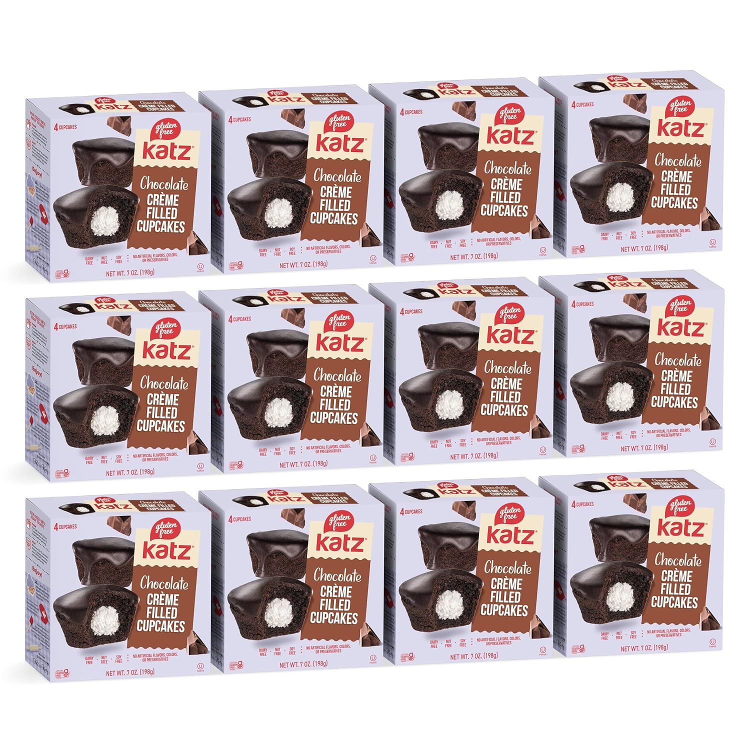 NEW Chocolate Creme Filled Cupcakes Snacks Dairy Free Nut Free