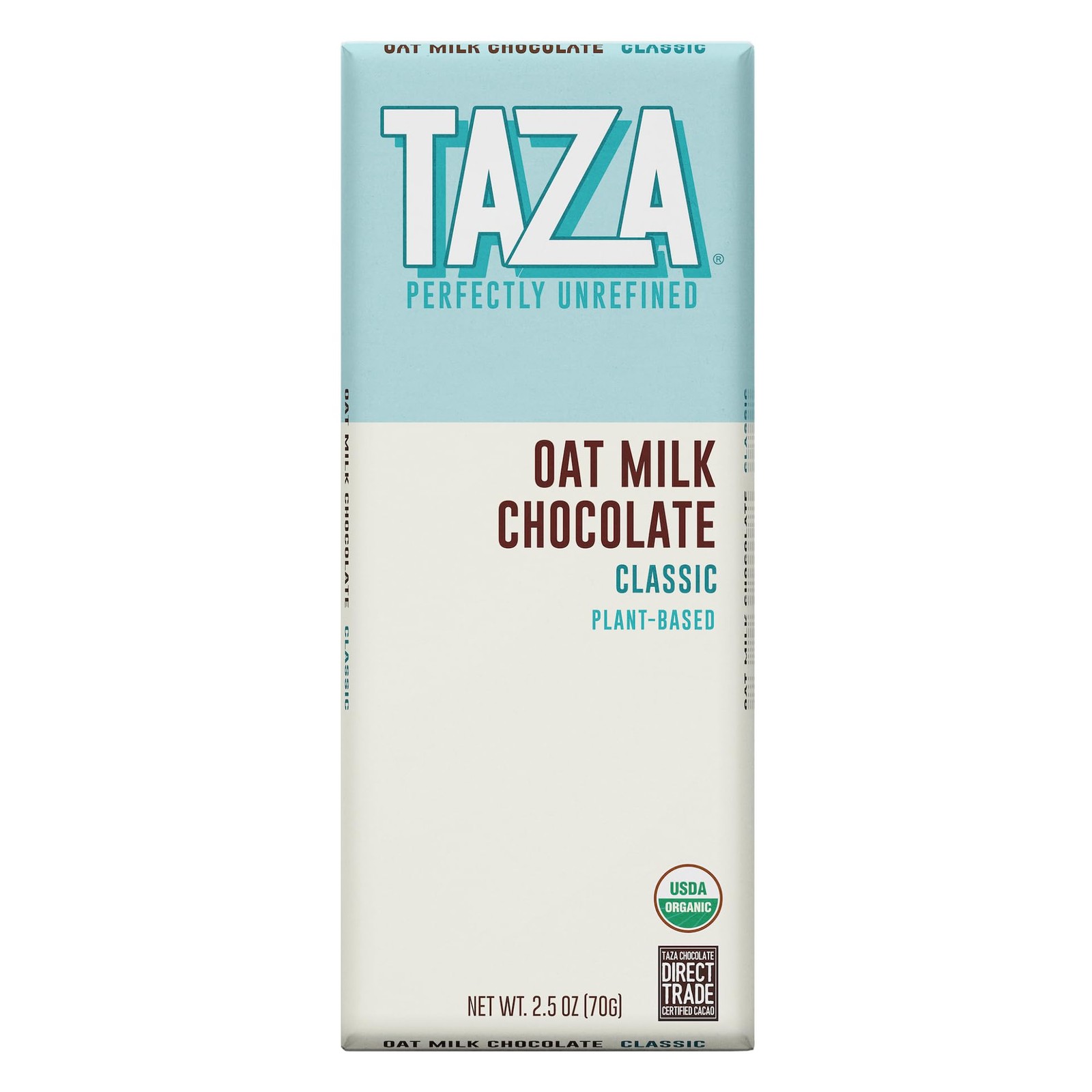 Organic Oat Milk Chocolate Bar, Classic, 2.5 Ounce (10 Count), Vegan