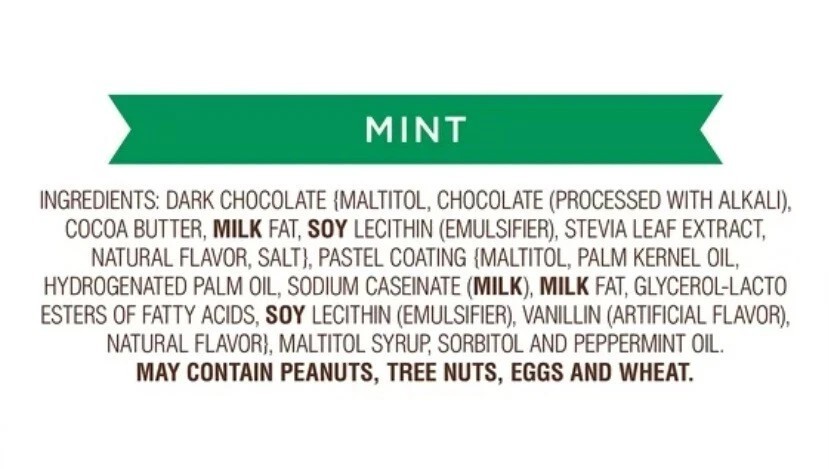 Russell Stover *Sugar Free* MINT PATTIES Chocolate Candy- BULK CANDY- TWO POUNDS