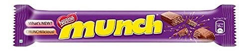(32 bars) Nestlé Munch Crunchy Milk Chocolate 8 gm carton pack FREE POSTAGE