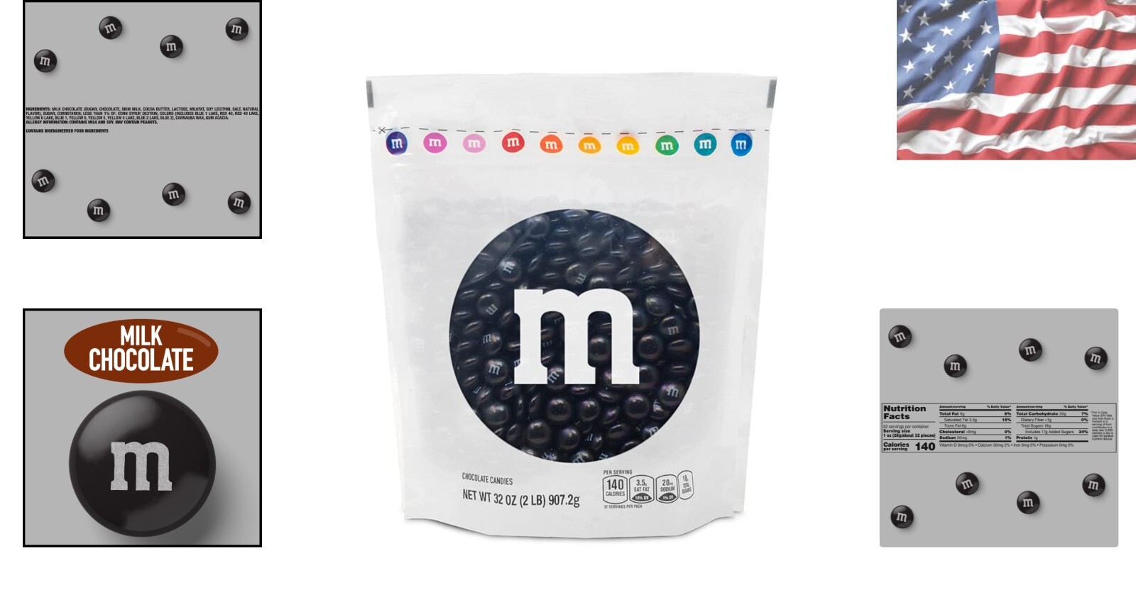 Melts in Your Mouth! 2lbs Black Milk Chocolate Candy for Sweet Celebrations