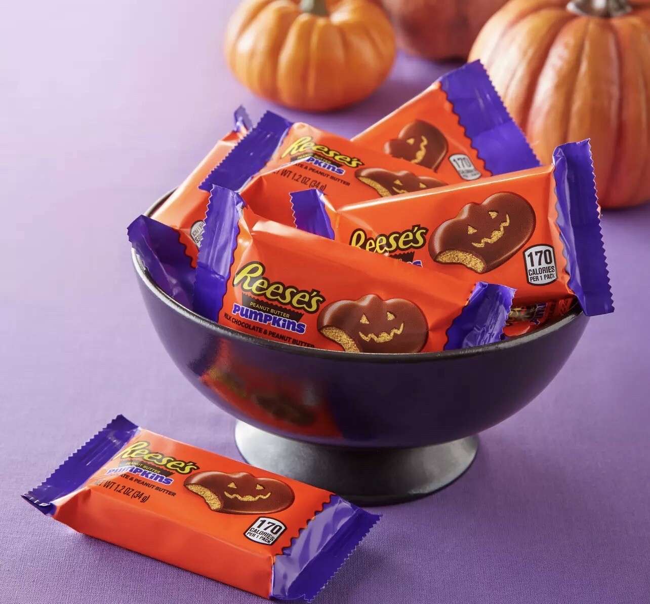 Reese’s Milk Chocolate Peanut Butter PUMPKINS Halloween 9.6 OZ Bag