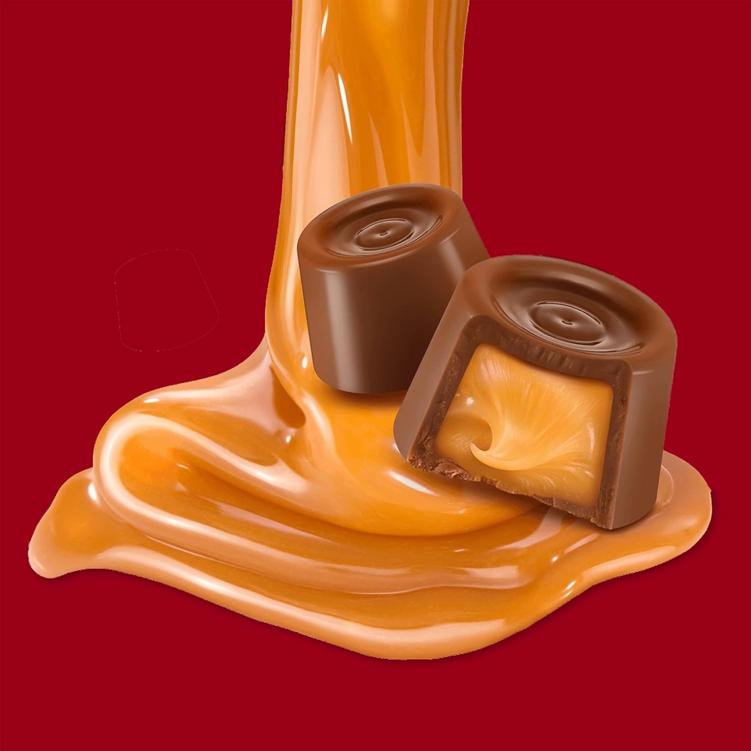 Rolo Creamy Caramels Wrapped in Rich Chocolate, Gold Foils Bulk Candy (2 Pounds)