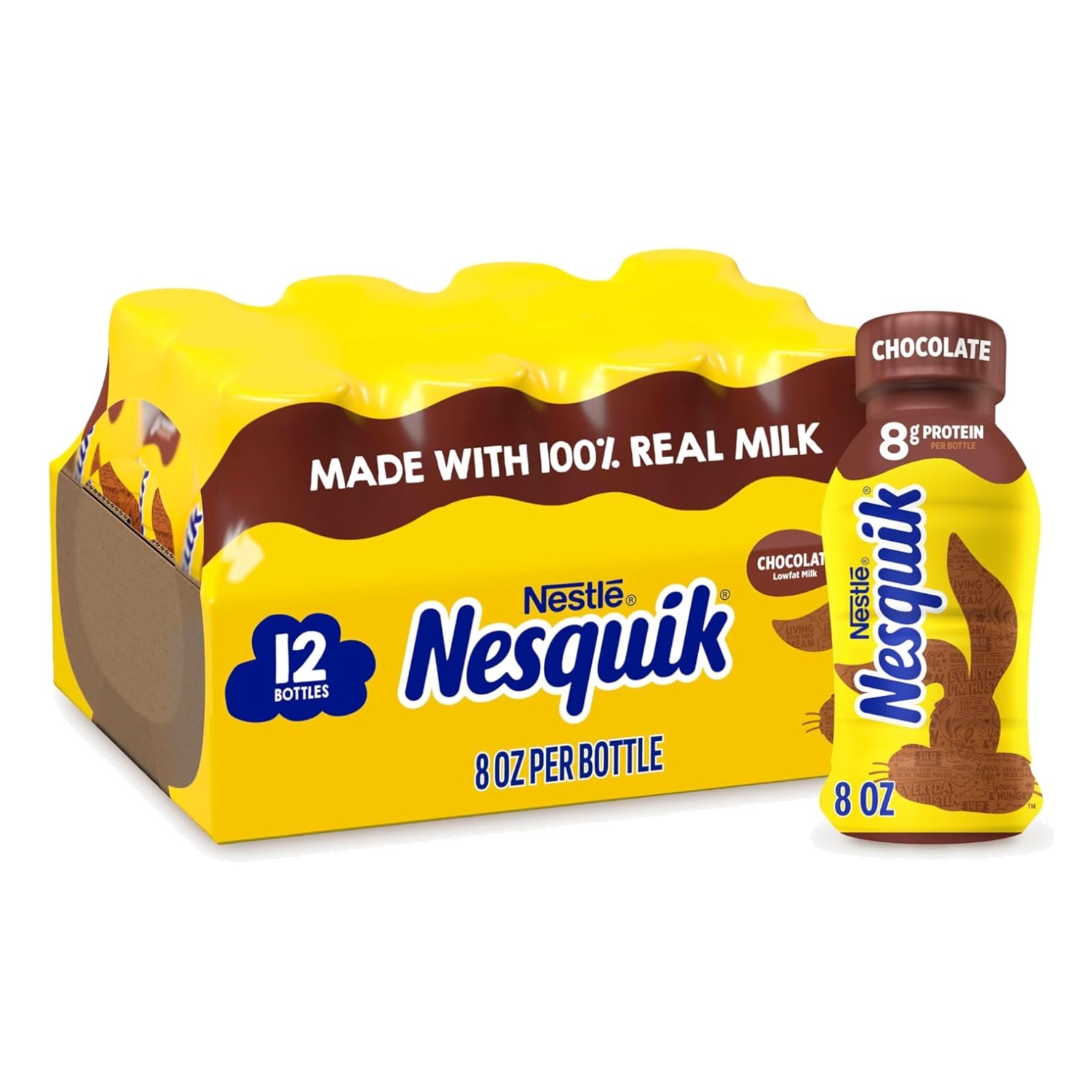 Protein-Rich Chocolate Milk – 12 Bottles, 8 fl oz