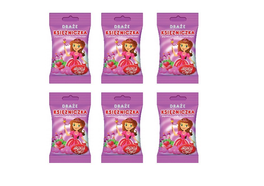 6x Retro Chocolate Covered Dragee With Strawberry Flavored Yogurt 70g
