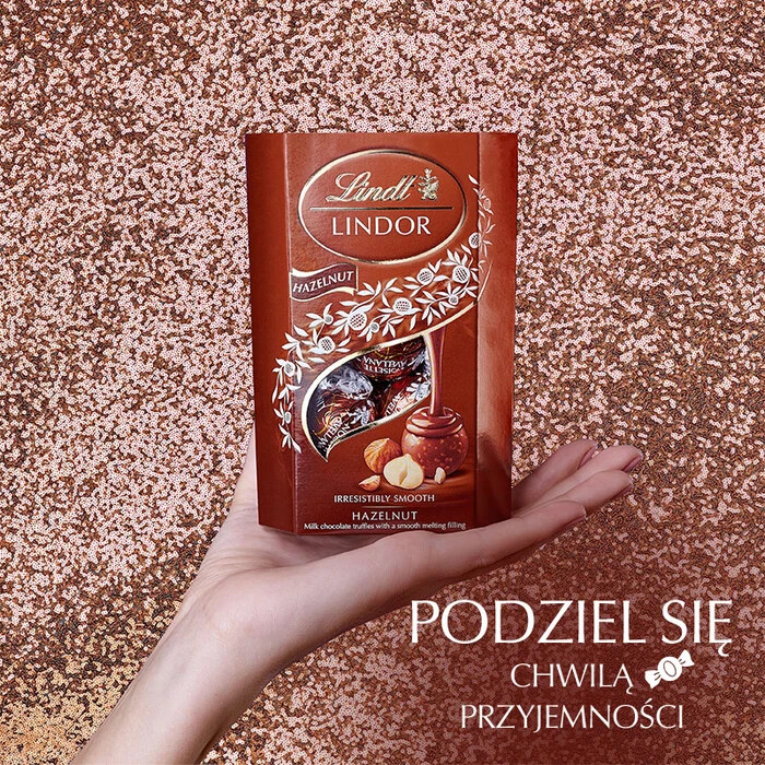 LINDT LINDOR Hazelnut Pralines 200g / 7.1oz