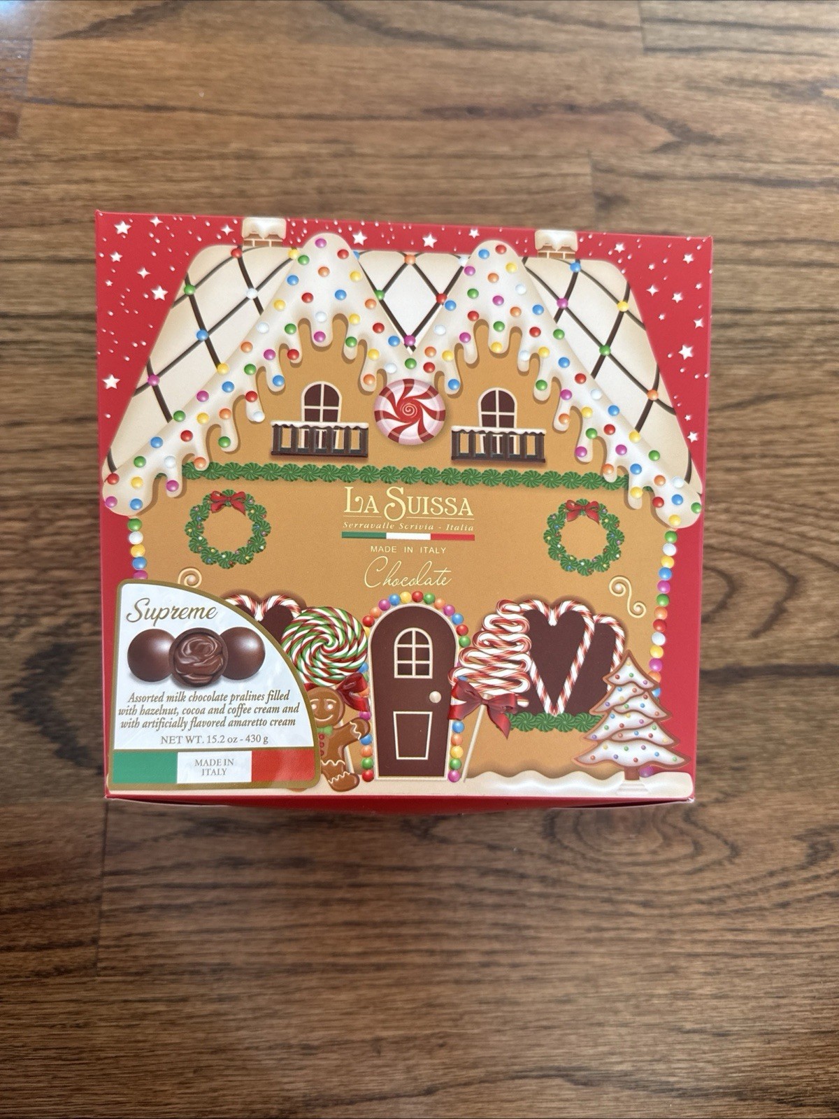 LA Suissa Christmas Assorted Milk Chocolate Pralines Made In Italy 15.2 Oz