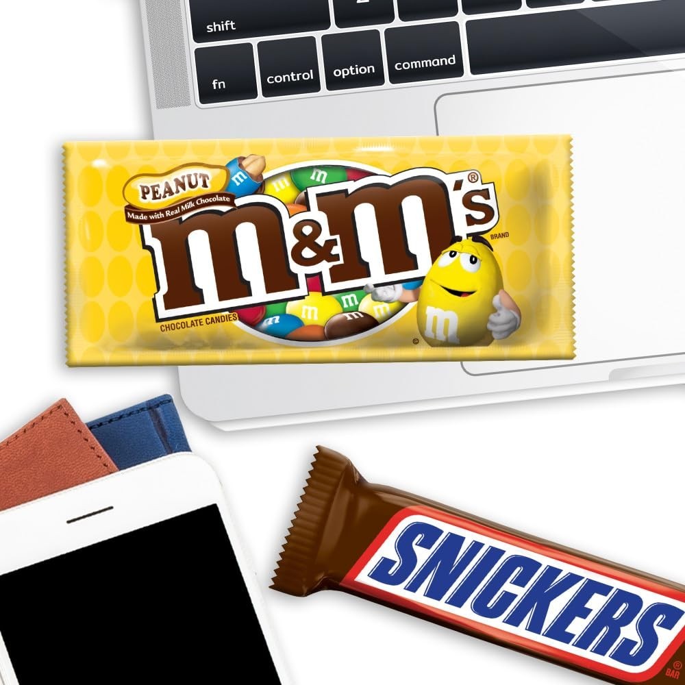 M&M’S, SNICKERS, 3 MUSKETEERS, SKITTLES & STARBURST Variety Pack Full Size Bu…
