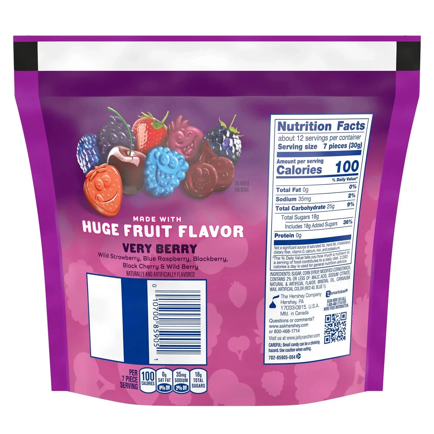 Jolly Rancher Gummies Very Berry Fruit Flavors, 13-Ounce Resealable (Pack of 4)