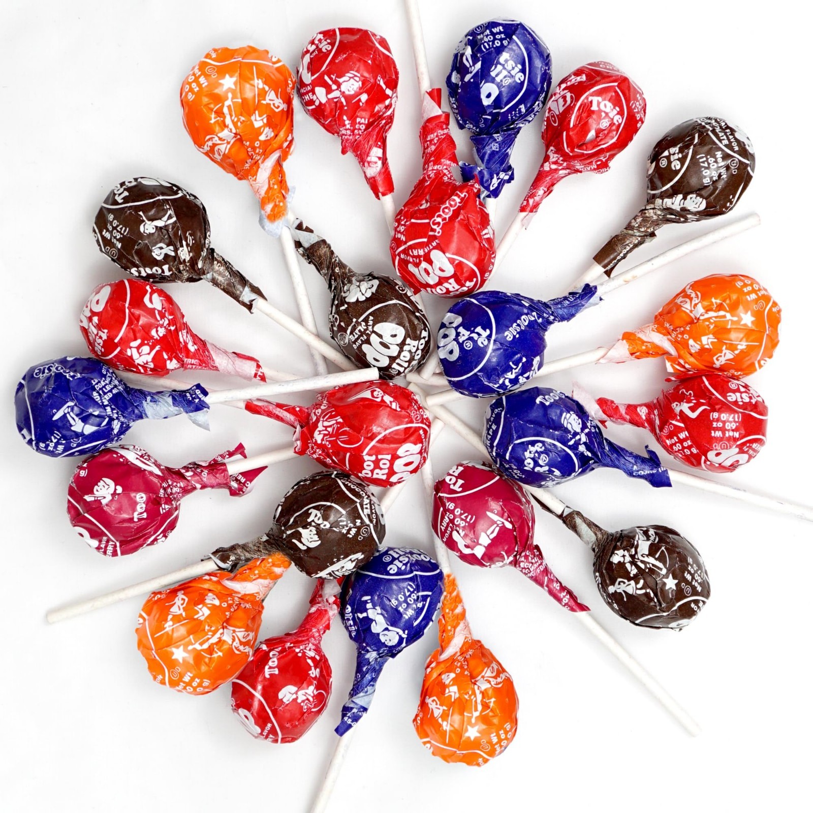 Chocolate Center Tootsie Roll Pops 5lb Bulk Bag – 110 Count Assorted Fruit Flavo
