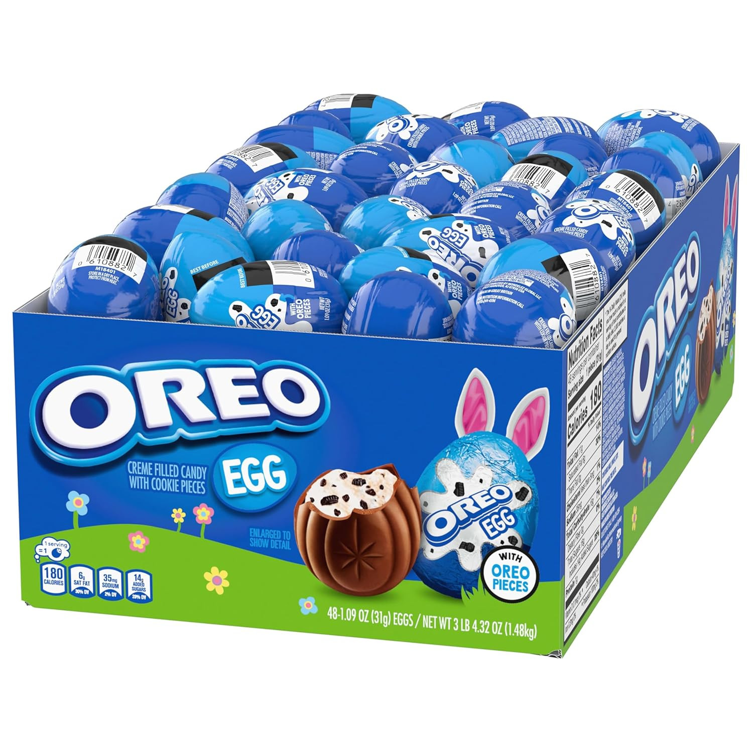 OREO Creme Filled Chocolate Easter Eggs 48 Count 1.09oz Bulk Candy Pack