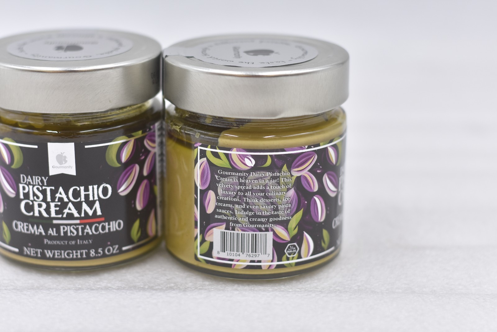 Lot of 2 Gourmanity Dairy Pistachio Cream 8.5oz