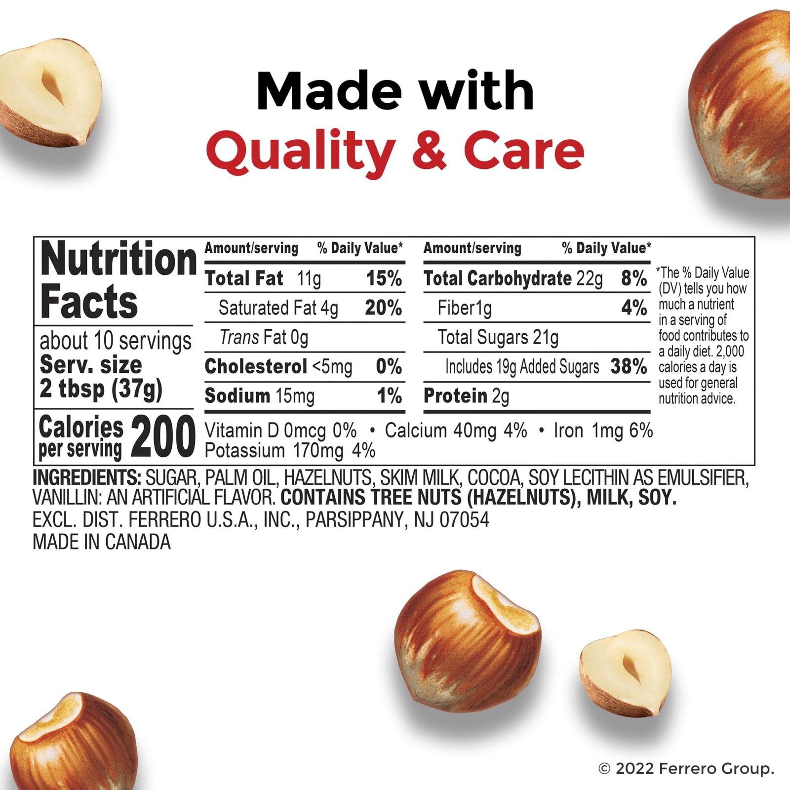 Nutella Hazelnut Spread with Cocoa – Creamy Breakfast Favorite, 13 oz Jar