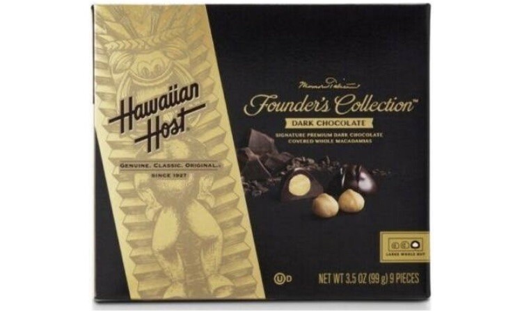 hawaiian host founders Collection Dark Chocolate Macs 3.5 Oz (pack Of 3 Boxes)