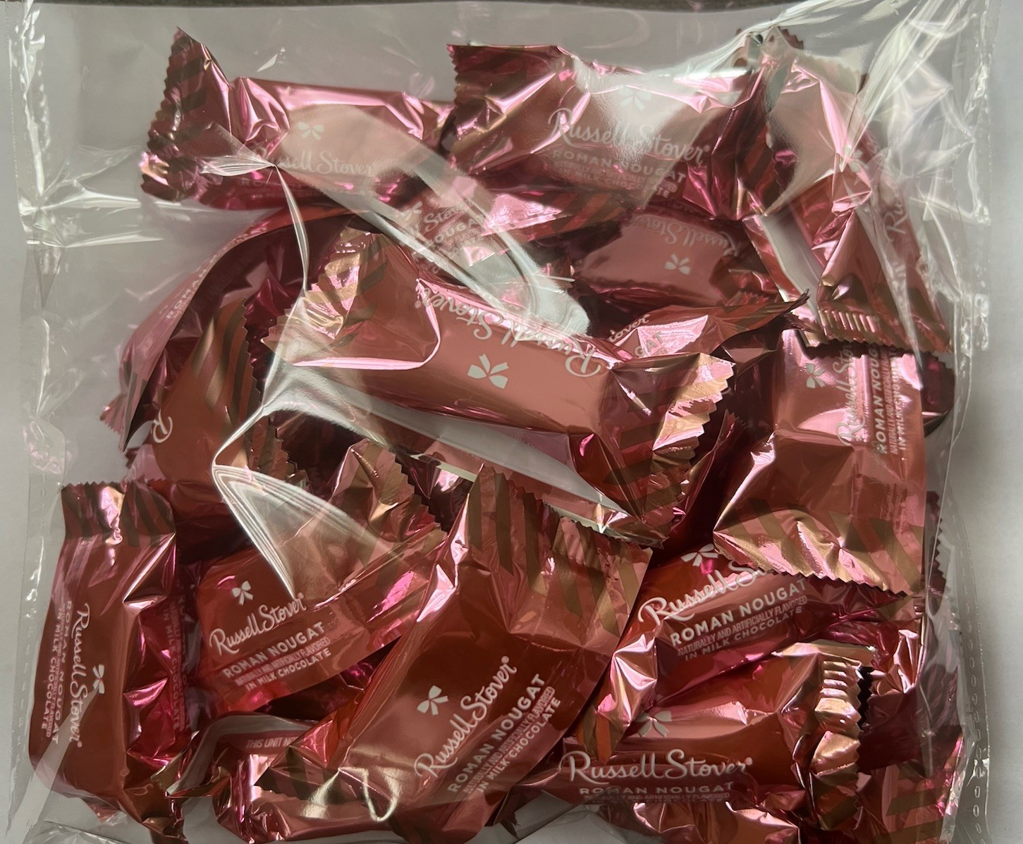 Russell Stover Milk Chocolate Roman Nougats Candy 16 Oz Bulk Bag