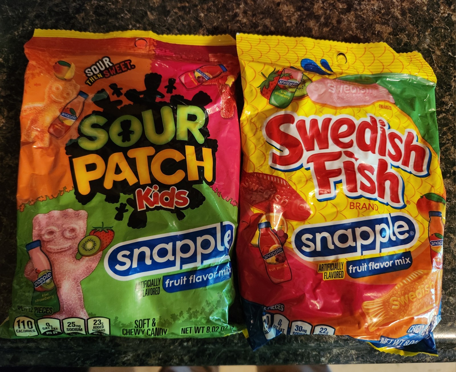 Sour Patch Kids & Swedish Fish Snapple Flavor (Rare)