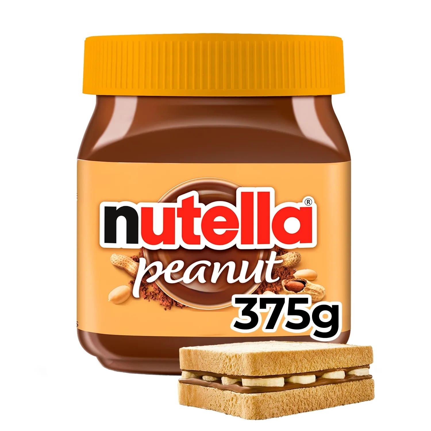 New! Nutella Peanut Spread w/ Cocoa Creamy, Chocolatey Peanut Spread 375g FRESH!