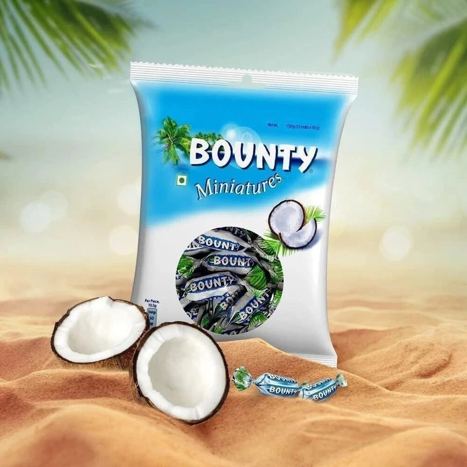 Bounty Miniatures Milk Chocolate Mini Bars 150g