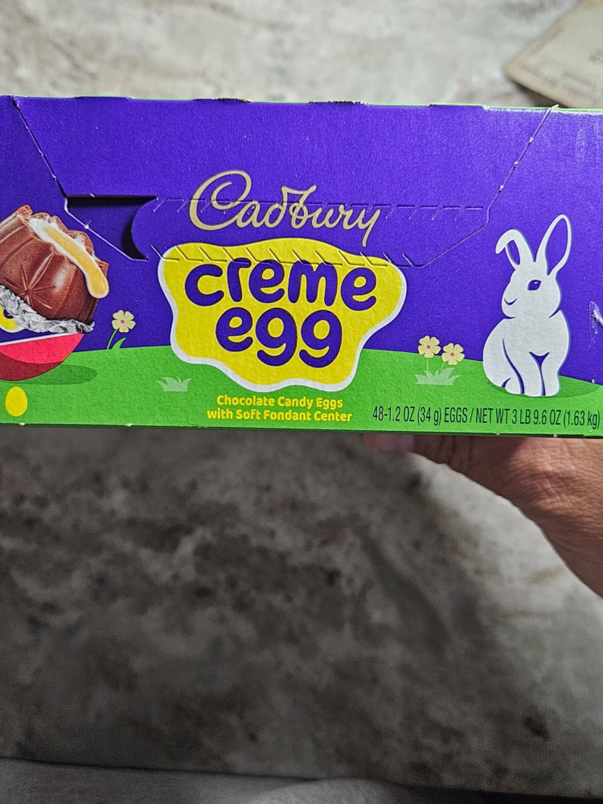 CADBURY CREME EGG Milk Chocolate Candy, Easter, 1.2 oz Eggs (48 Count)