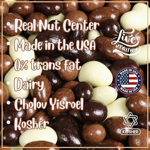 Chocolate Bridge Mix Medley by Its Delish, 1 lb (Peanuts, Almonds, Raisins,…