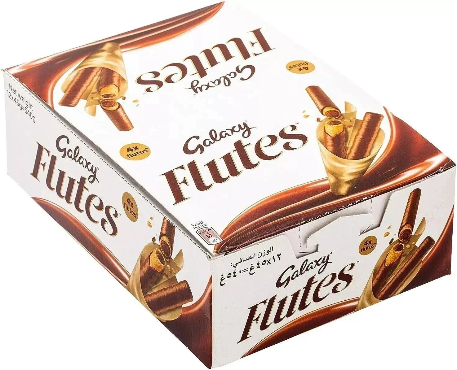 Galaxy Flutes Chocolate Fingers 12 x 45g Free Shipping World Wide
